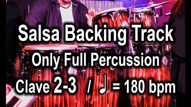 Salsa Backing Track 2-3 - Professional sound. Only Full Percussion смотреть онлайн