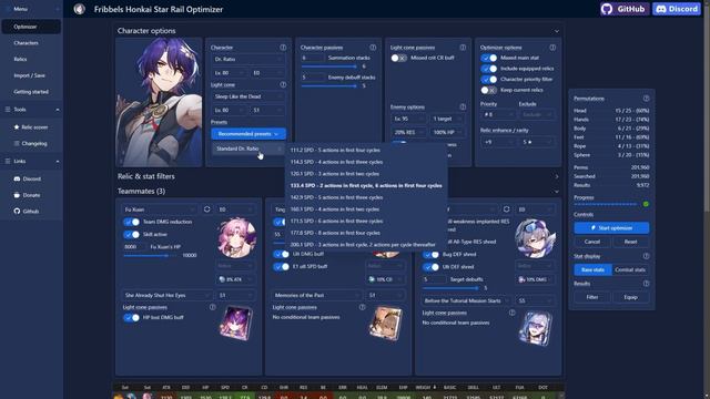 【Honkai: Star Rail】Team Building ► First Try ★ Fribbels HSR Optimizer ║v2.0 #1489║