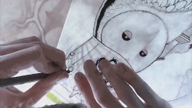 Barn Owl - timelapse - pt.2 - inking смотреть онлайн