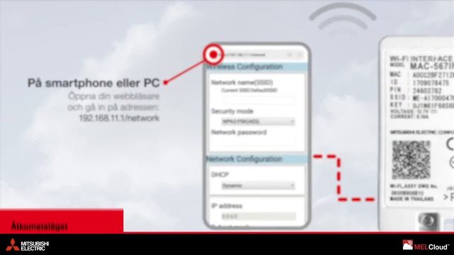 MELCLOUD - Steg 1: Inkoppling av interfacet смотреть онлайн