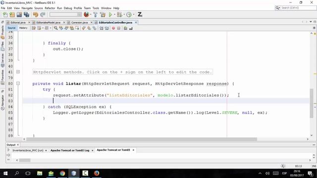 Ejemplo MVC en Java. Listar editoriales смотреть онлайн