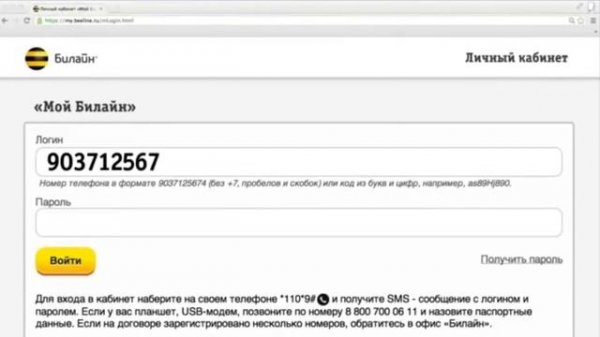 Детализация счета Билайн - kak-beeline.ru