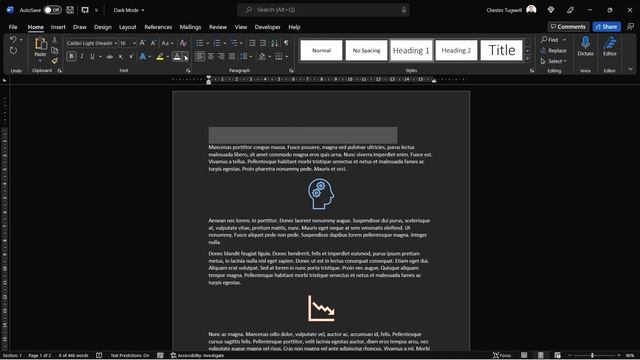 Microsoft Word - Dark Mode With White Paper - Turn On / Off | Print Black Background with White Tex смотреть онлайн