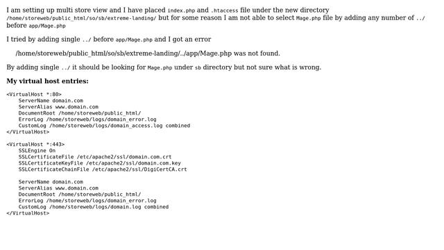 Magento: Unable to select file for parent directory using ../ смотреть онлайн