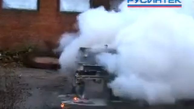 Тушение очага пожара класса А огнетушителем ОВЭ смотреть онлайн