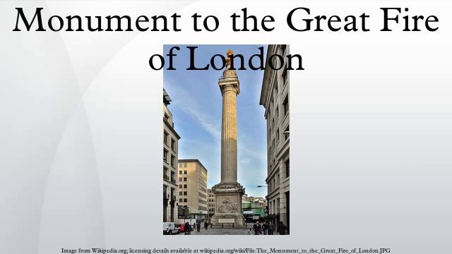 Monument to the Great Fire of London смотреть онлайн
