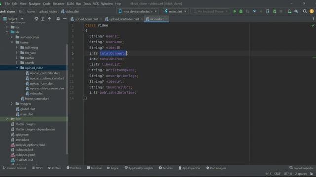 Flutter toJson | Flutter fromJson | Flutter Json to Model class Tutorial | iOS Android TikTok Clone смотреть онлайн
