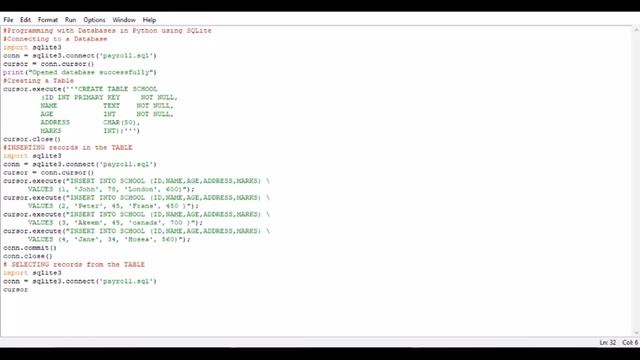 programming with database in Python using SQLite смотреть онлайн