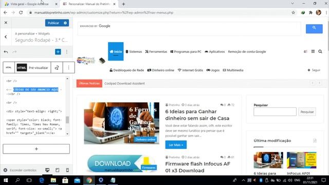 Como colocar Anuncios Pop up do Adsense no WP | Anuncios flutuantes do ADS | Aumentando Ganhos n Ad смотреть онлайн
