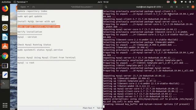 How to Install MySQL server on Ubuntu using terminal 2019 Latest смотреть онлайн