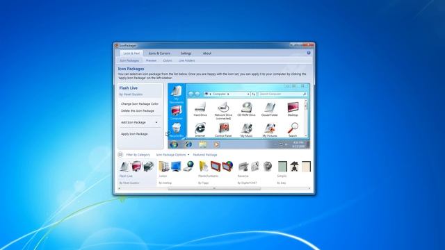 Как изменить иконки рабочего стола Windows 7 смотреть онлайн