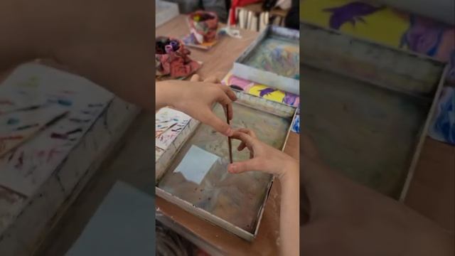 Рисование на воде "Эбру" ( студия Artbota) смотреть онлайн