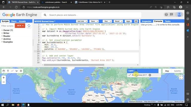 Google Earth Engine 41: Mapping Global Forest Fire using MODIS Burned Area смотреть онлайн