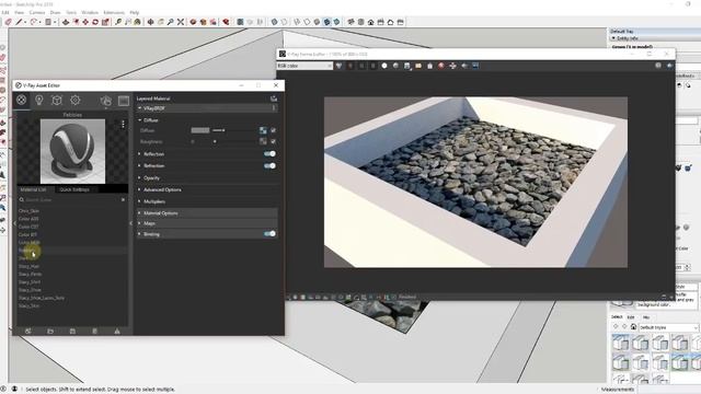 REALISTIC VRAY MATERIALS with Displacement and Normal Maps - Vray for SketchUp Tutorial смотреть онлайн