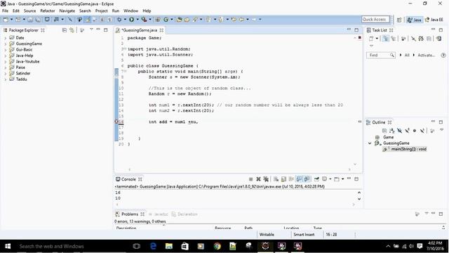 Java-Programming-Addition Game in Java--Part-1 смотреть онлайн
