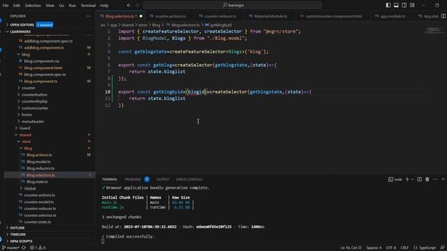 NGRX Blog example | Update blog | passing parameters in NGRX selectors |Angular 16- NGRX Tutorial смотреть онлайн