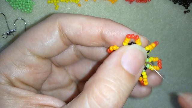 Mandala Beaded Earrings - Tutorial. How to make seed beads flower earrings? смотреть онлайн