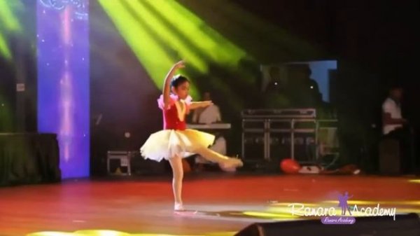 Beautiful ballet dance from little ballerina