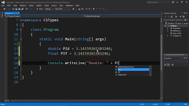C# TUTORIAL COURSE 7 - THE DOUBLE AND FLOAT DATATYPES смотреть онлайн