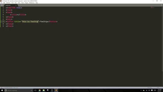 1. Tooltip in HTML, CSS, Bootstrap - How to create tooltip in HTML - Web Programming Practice смотреть онлайн