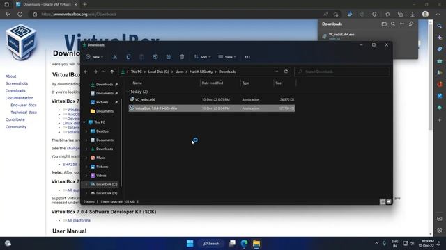 How to Download and install Oracle Virtual Box Machine in windows 11 | HarishNShetty смотреть онлайн