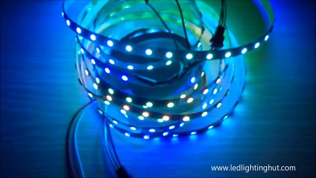 LEDLightingHut WS2812B Digital Intelligent LED Strips, 60 LED/M