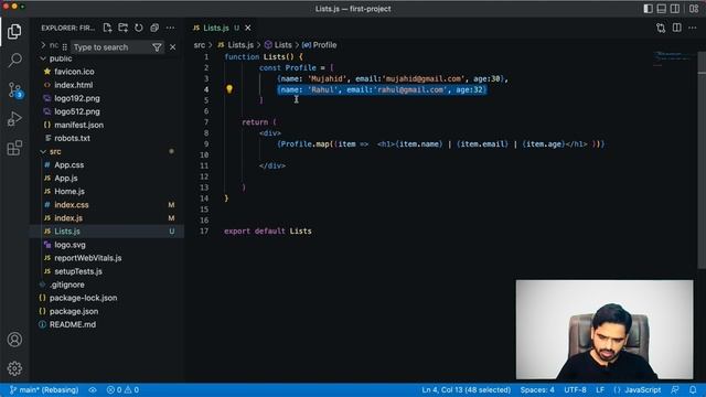 React Js Tutorial in Hindi & Urdu #15 React Lists ? смотреть онлайн