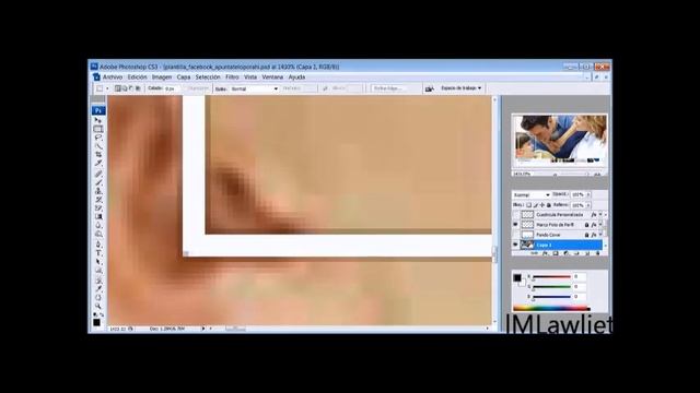 Como Hacer Una Portada Original De Facebook  Con Photoshop CS3 Portable+ Links