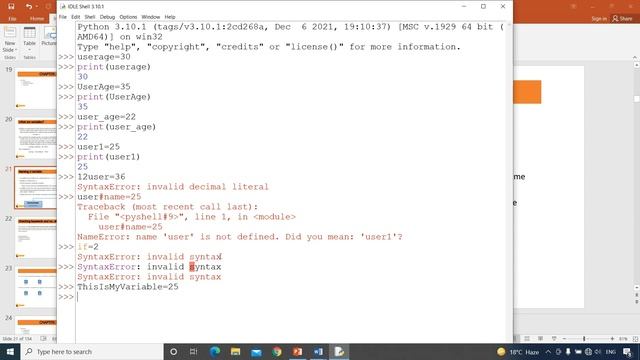 Chapter 03: Variables in python,naming a variable,keywords | Python Tutorial for beginners in Hindi смотреть онлайн