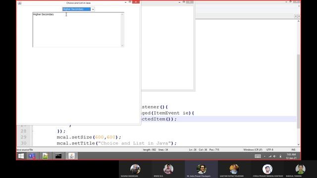 Java AWT: Controls (Choice and List) смотреть онлайн
