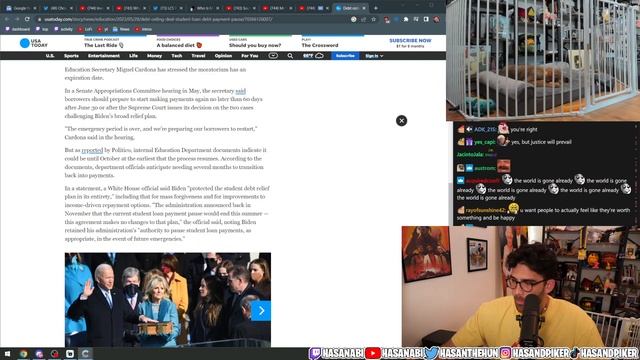 HasanAbi React to Debt Ceiling Agreement | Full Raw VIdeo | HasanAbi Network смотреть онлайн