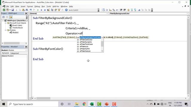 Auto Filter By Color in VBA | Excel VBA Tutorial in Hindi смотреть онлайн