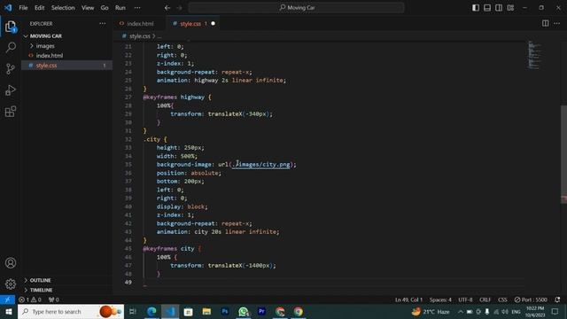 How To Make Website With Animation | Moving Car Using CSS Animation смотреть онлайн