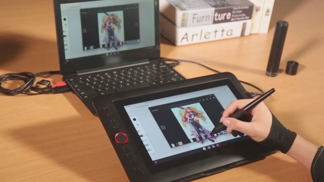 Как Chromebook работает с XPPen для рисования и онлайн-обучения смотреть онлайн