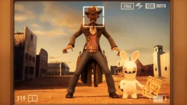 Raving Rabbids Travel in Time Western смотреть онлайн