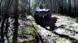 Поездка на вездеходе-переломке "Рекрут" к развалинам ИТЛ