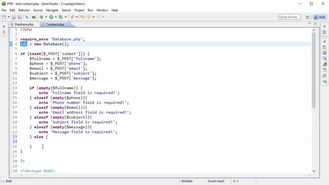 How To Insert Data With Database Class смотреть онлайн