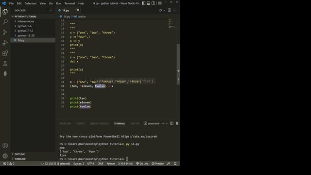 Intro to Python episode 14 - tuples continued смотреть онлайн
