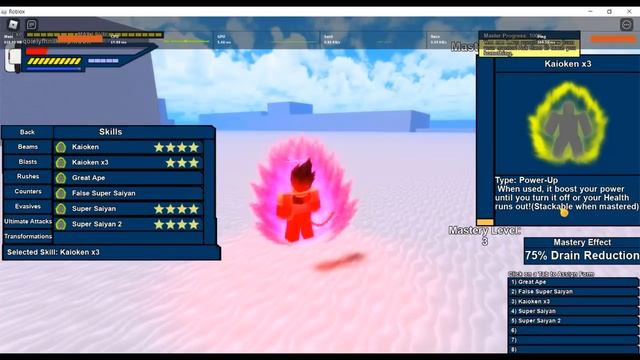 Mastered Kaioken x20 (All Kaioken Stages) | DBZ Online Generations смотреть онлайн