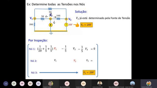 Aula 5 2 Análise Nodal Com Fontes de Tensão Turma B смотреть онлайн
