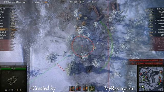 WOT: Arctic Region - GW Tiger - 2 frags смотреть онлайн
