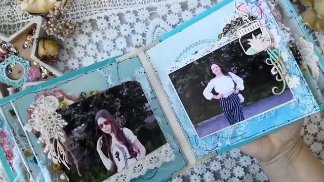 Фотоальбом своими руками в стиле бохо. Скрапбукинг смотреть онлайн