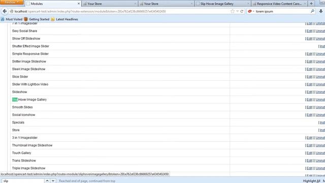 Slip Hover Image Gallery Opencart Module смотреть онлайн