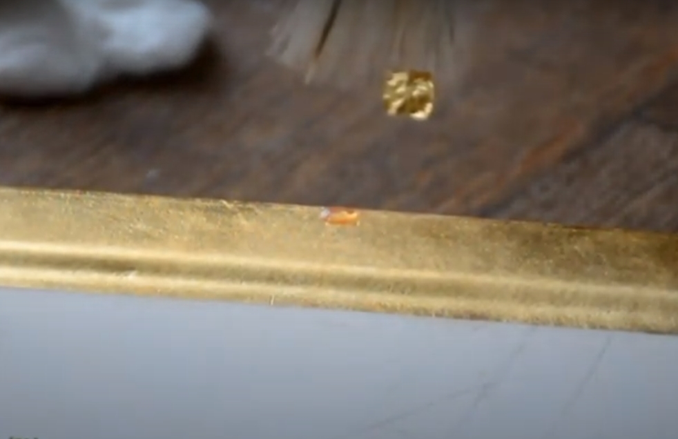 Наложение заплатки при золочении. смотреть онлайн