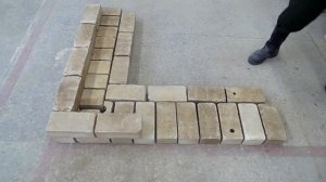 Кирпичная кладка угла в 1,5 кирпича (380 мм) по однорядной системе перевязки швов