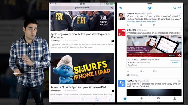 Como usar multitarefas no iPad (Split View, Slide Over e PIP) смотреть онлайн