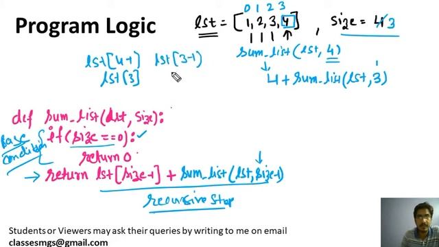 XII - CS Practical #2 : Write a recursive code to find the sum of all elements of a list смотреть онлайн