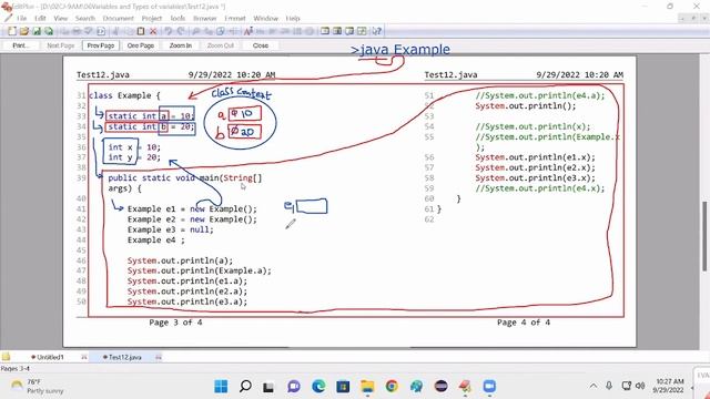 32- JAVA - PART-2 || RULES FOR ACCESING STATIC & NON-STATIC VARIABLES || NULL POINTER EXCEPTION смотреть онлайн