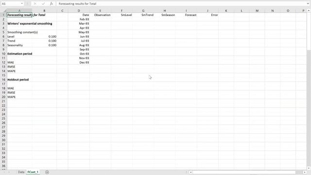How to do Holt Winter's method in StatPro for Excel 2010/2016/64 bit смотреть онлайн