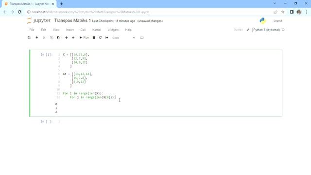 Membuat Program Transpos Matriks tanpa Numpy di Python смотреть онлайн